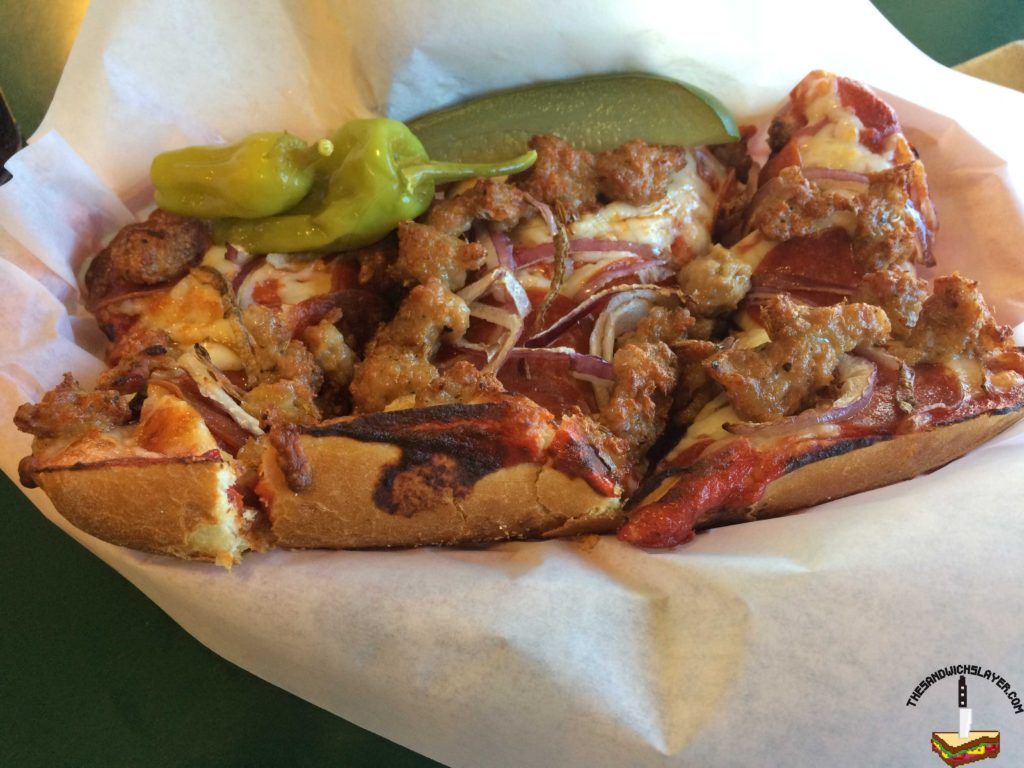 Ballpark Pizza -- Pizza sandwich