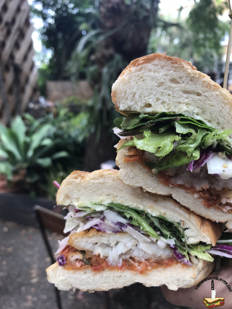 Fish Sandwich from The Milk Factory, South Brisbane