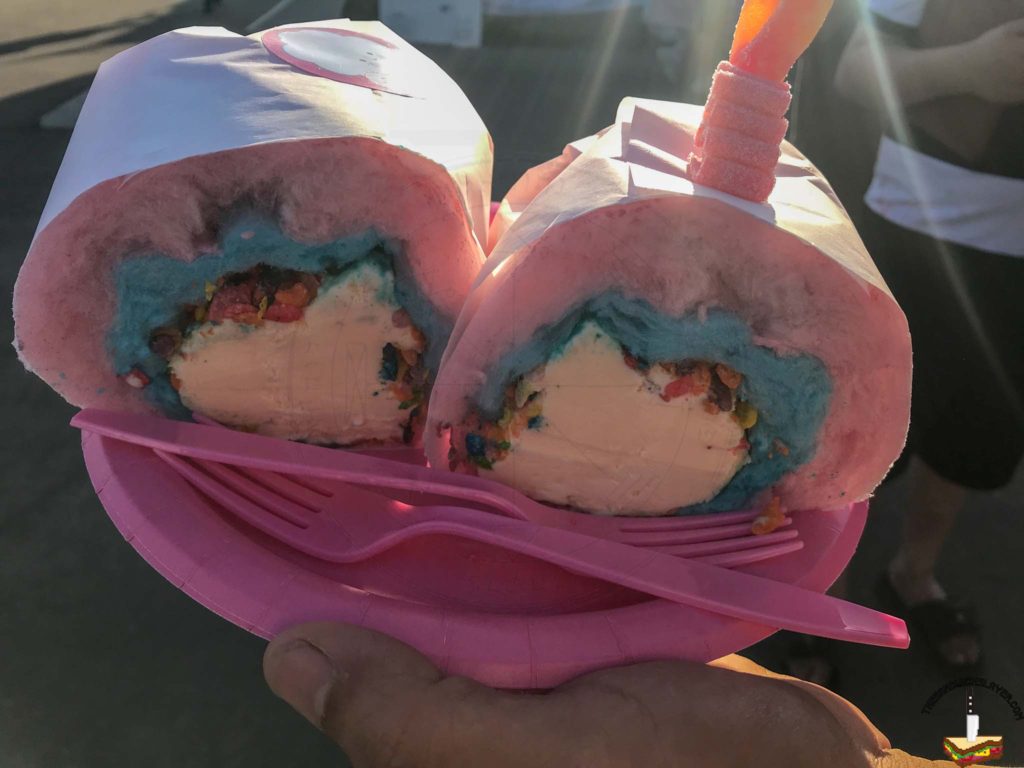 A cotton candy burrito with your choice of ice cream filling, fruity pebbles, and sour candy garnish. Why the hell is this a thing.